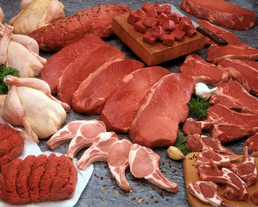prodotti a base di carne in una dieta del gruppo sanguigno